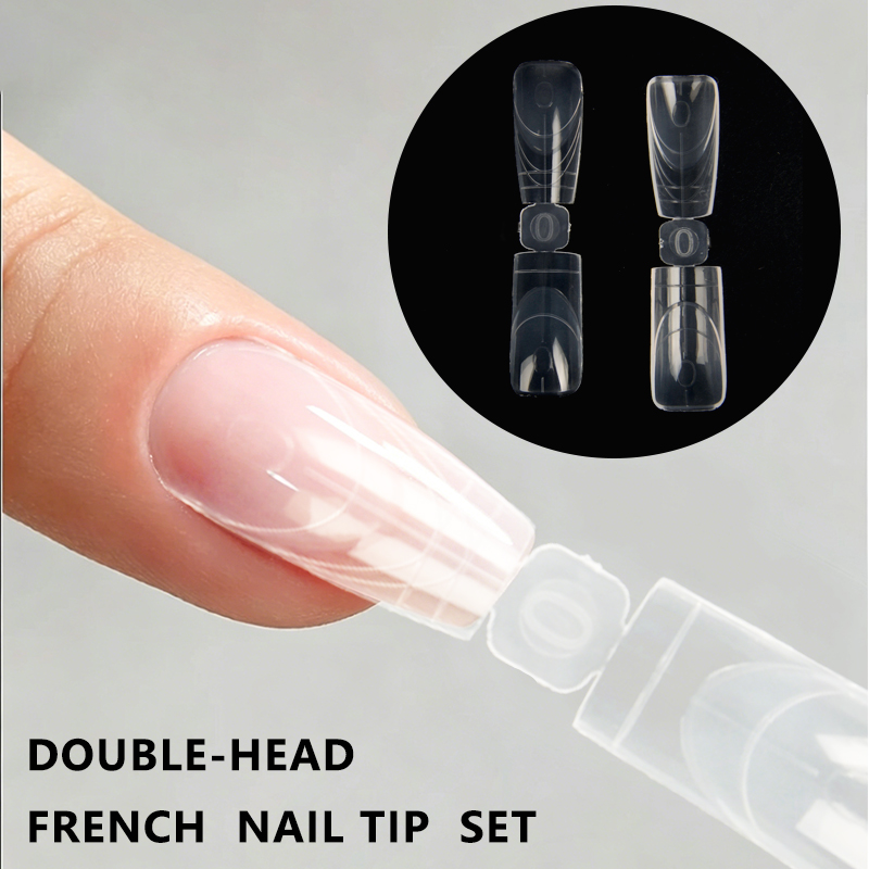 Double Connect Short Coffin Dual Nail Mold